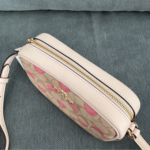 NWT Coach Mini Jamie Camera Bag In Signature Canvas With Heart Print CO940 - Picture 8 of 8